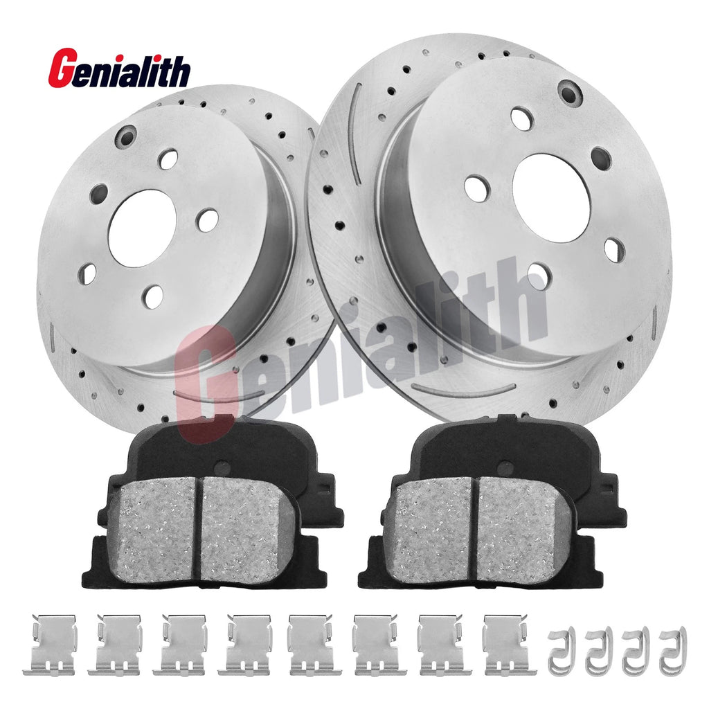 Rear Disc Brake Rotors & Ceramic Brake Pads for Scion TC (2005–2010)