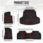 Set of 4 Floor Mats + Cargo Liner for Hyundai Sonata/Kia K5 (2020–2025)
