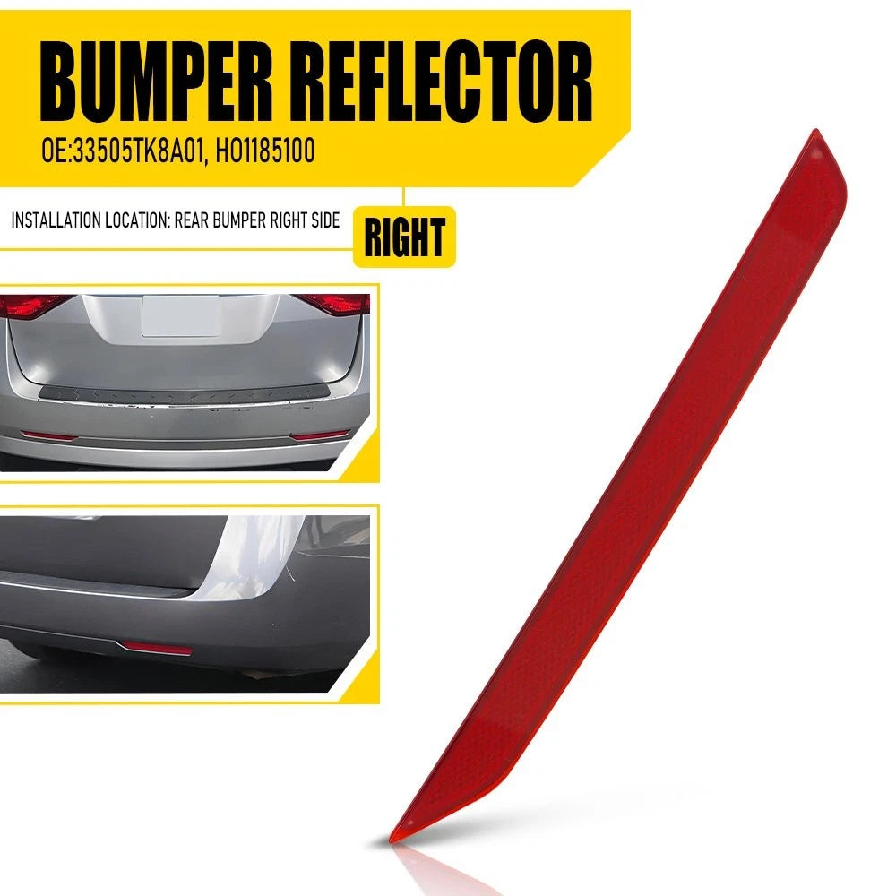 1Pcs Rear Bumper Reflector Right Side for Honda Odyssey (2011–2017) HO1185100