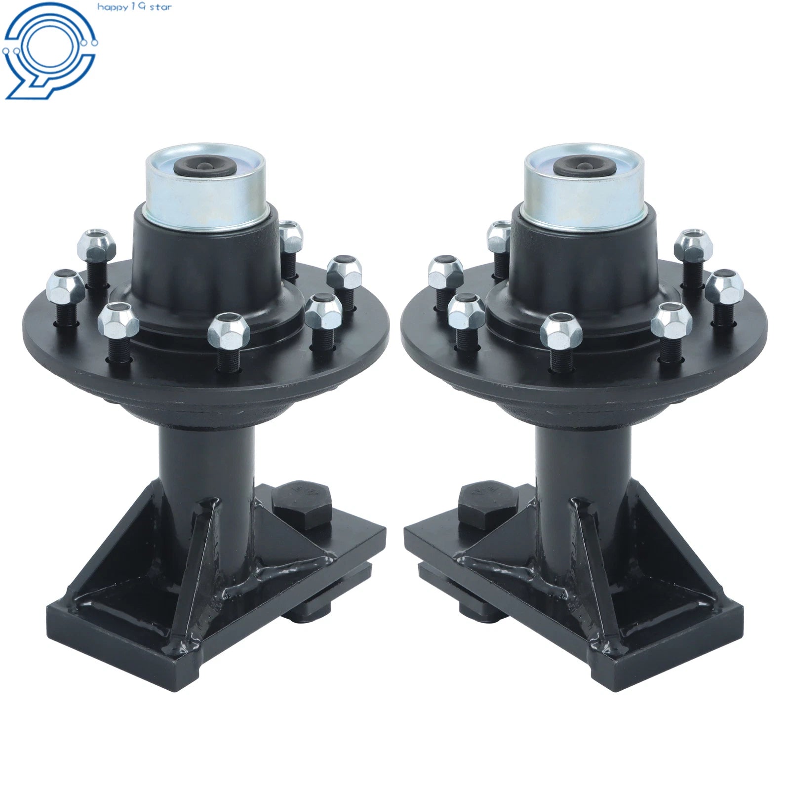 8 Lug Bolt-On Spindle Kit for Shipping Container Wheels (No Handle)