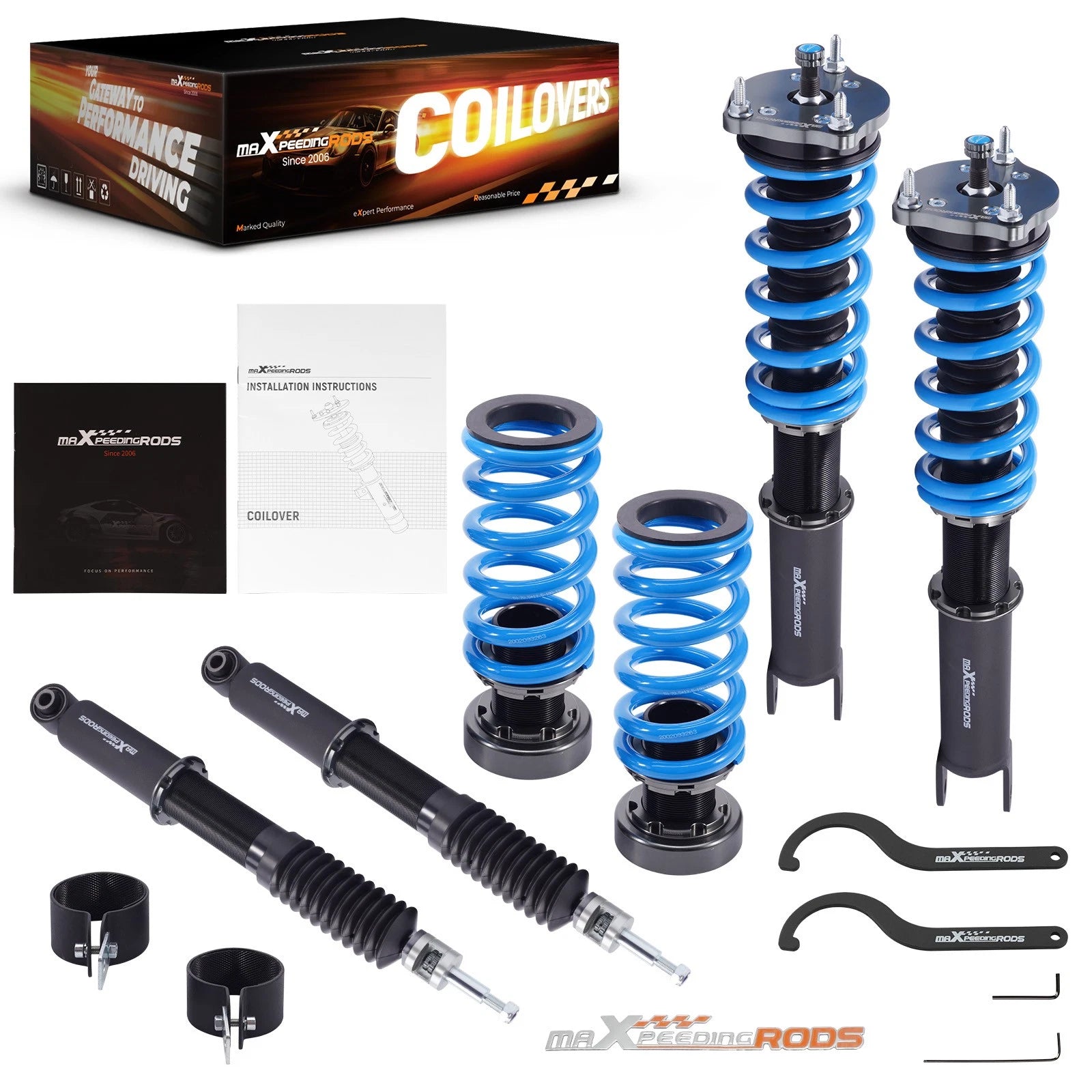 24 Way Adjustable Coilovers Kit for Mercedes E320 E350 RWD (2003–2009)