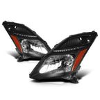 HID Xenon Headlights for Toyota Prius (2006–2009) Black Housing Amber Corner