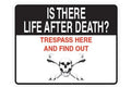 Funny Man Cave Sign - Is There Life After Death?