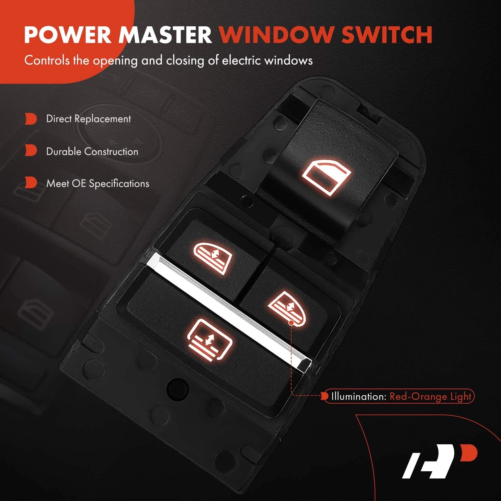 Rear Power Window Switch for BMW 550i GT, 750Li, 740Li, 760Li, 650i (2010–2014)