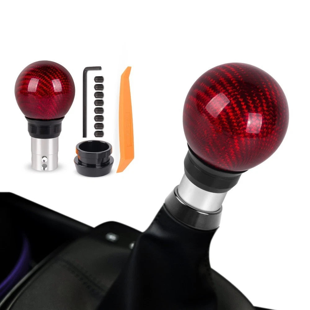 Carbon Fiber Gear Shift Knob for Automatic and Manual Vehicles