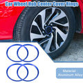 Set of 4 Wheel Hub Center Cover Rings for Honda Civic (2016–2021) Blue