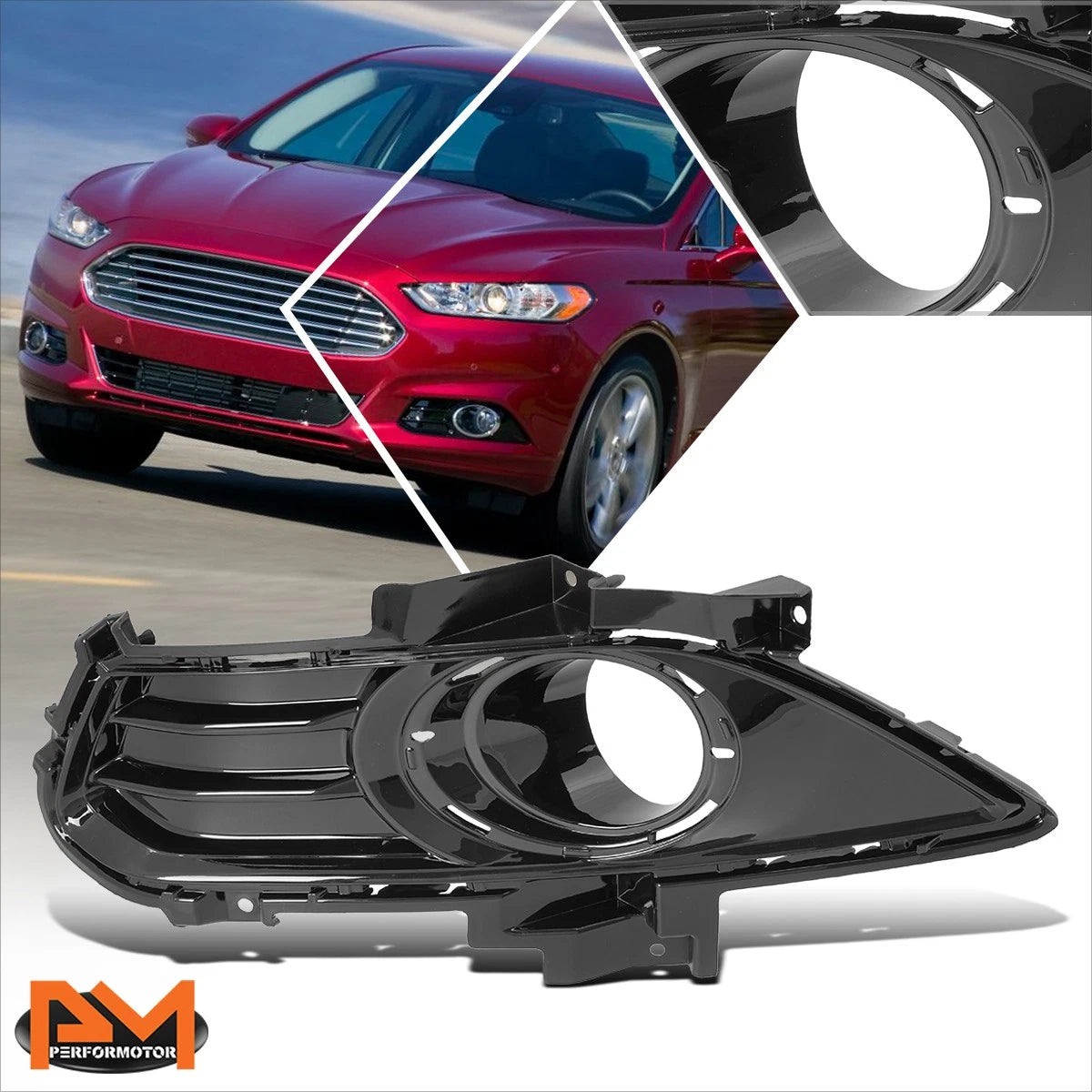 Right Side Projector Headlight for Jeep Cherokee (2014–2018) Black Housing