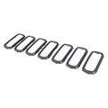Replacement Black Polypropylene Grille Trim Ring Set For 2015-2018 Jeep Renegade