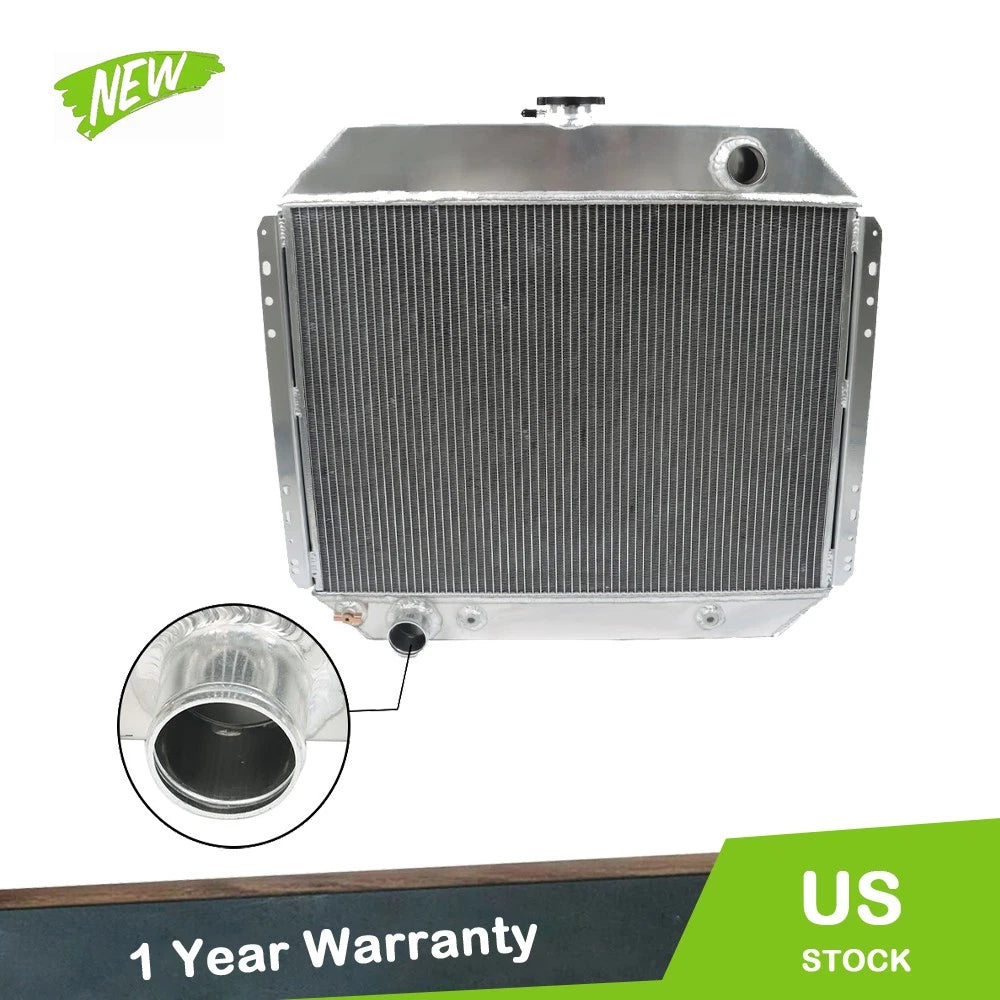 3 Row Aluminum Racing Radiator for Ford F100 F150 F250 F350 Bronco (1970–1979)