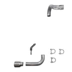 2.5" Single Exhaust Kit for Jeep Wrangler (2018–2025) Double Wall Polished