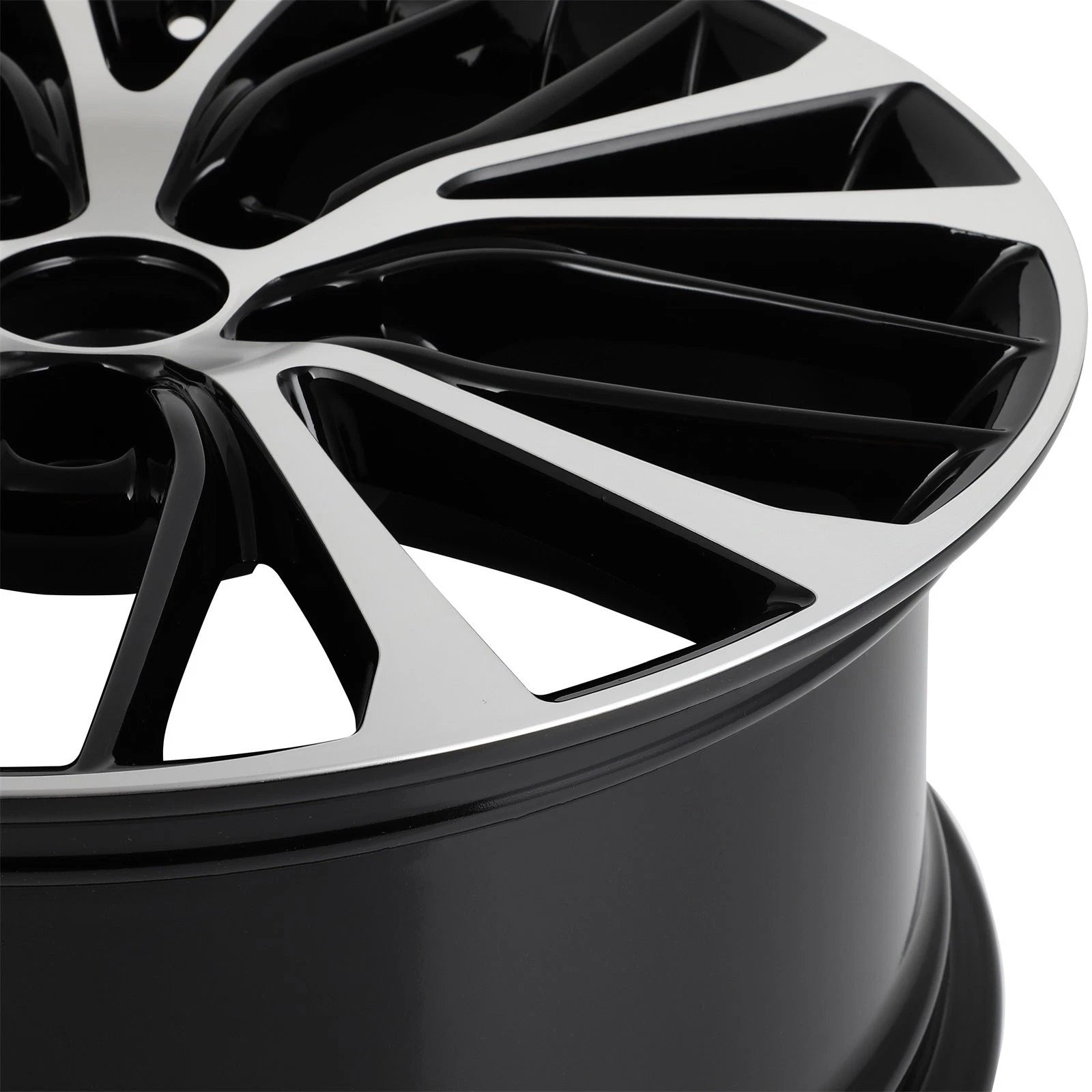 Set of 4 18x8 5x114.3 PCD 50mm Offset Black Alloy Wheel Rim