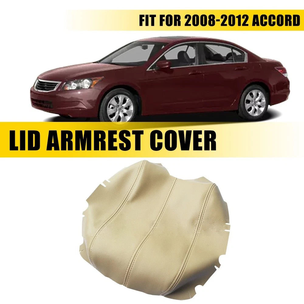 Microfiber Leather Center Console Armrest Lid Cover for Honda Accord (2008–2012)