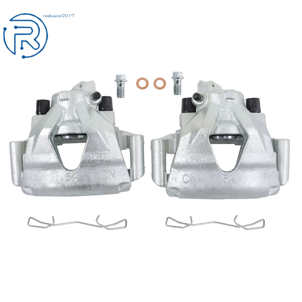Front LH & RH Brake Caliper w/ Bracket for Volkswagen Jetta Beetle (2014)