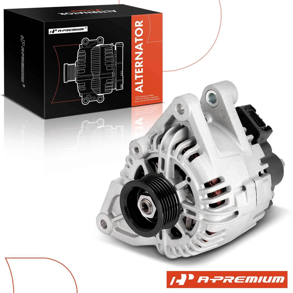 Alternator for Kia Sedona (2002–2005) V6 3.5L 120Amp 6-Groove Pulley