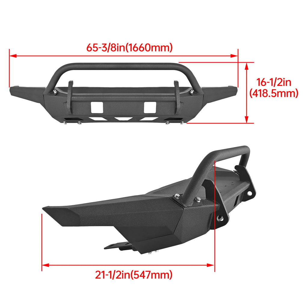 Off-Road Mid Width Front Bumper for Ford Bronco (2021–2024)