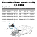 Heater Blower Motor 700164 for Chevrolet Silverado 1500/2500/3500 (2007–2014)