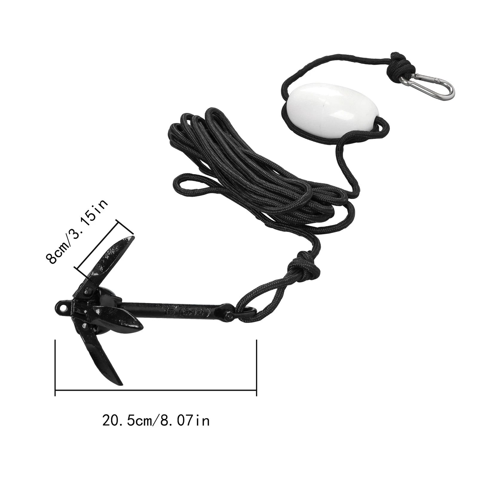 Folding Grapnel Anchor for Kayak Boat (0.7kg)