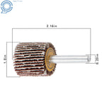 Set of 50 Flap Wheels 1" x 1" x 1/4" Shank 80 Grit Aluminum Oxide