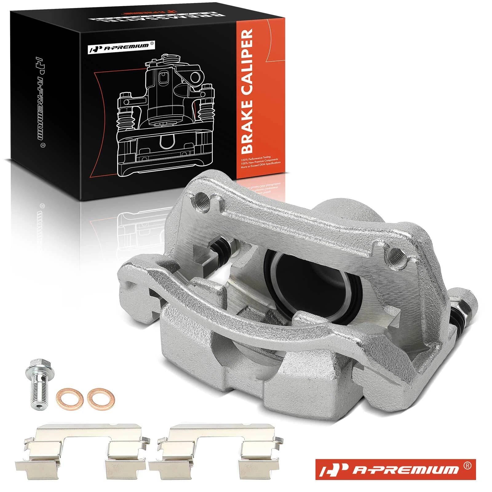 Front Driver Side Brake Caliper with Bracket for Kia Soul (2019–2023)