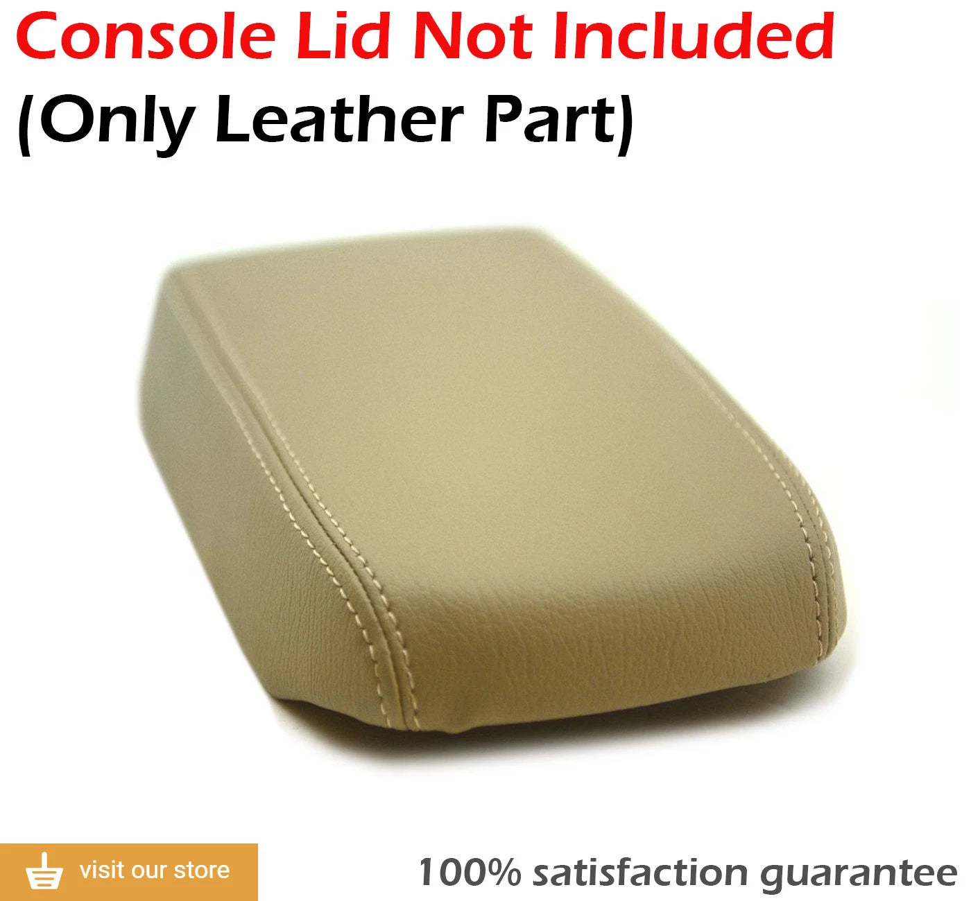 Center Console Armrest Cover for Toyota Corolla (2009–2013) Beige Leather