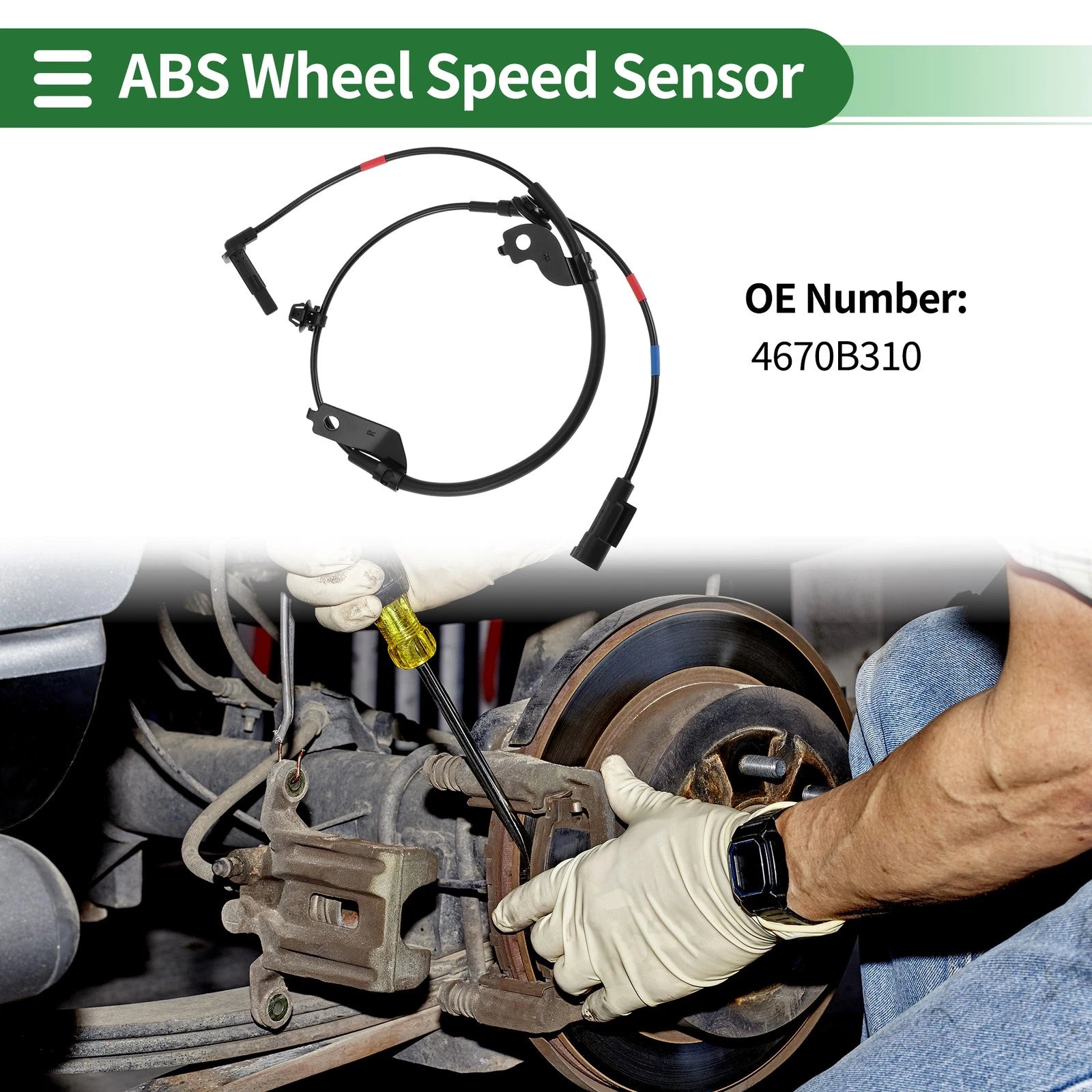 ABS Wheel Speed Sensor No. 4670B310 for Mitsubishi Eclipse Cross (2018–2023)
