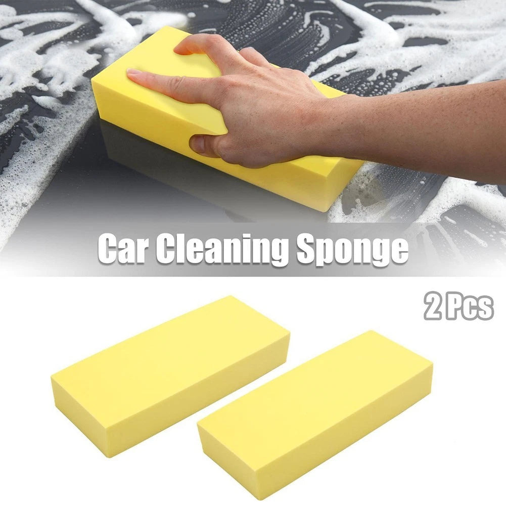 2Pcs Water Absorbing Sponge Foam Block for Car Cleaning