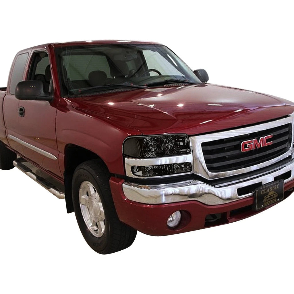 Smoked Clear Signal Headlight Lamp for GMC Sierra 1500 Yukon (1999–2007)