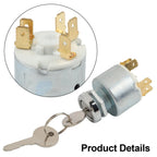 Ignition Switch 2 x Universal 12V Car 3-Pos ON/OFF w/ Keys for Universal Car