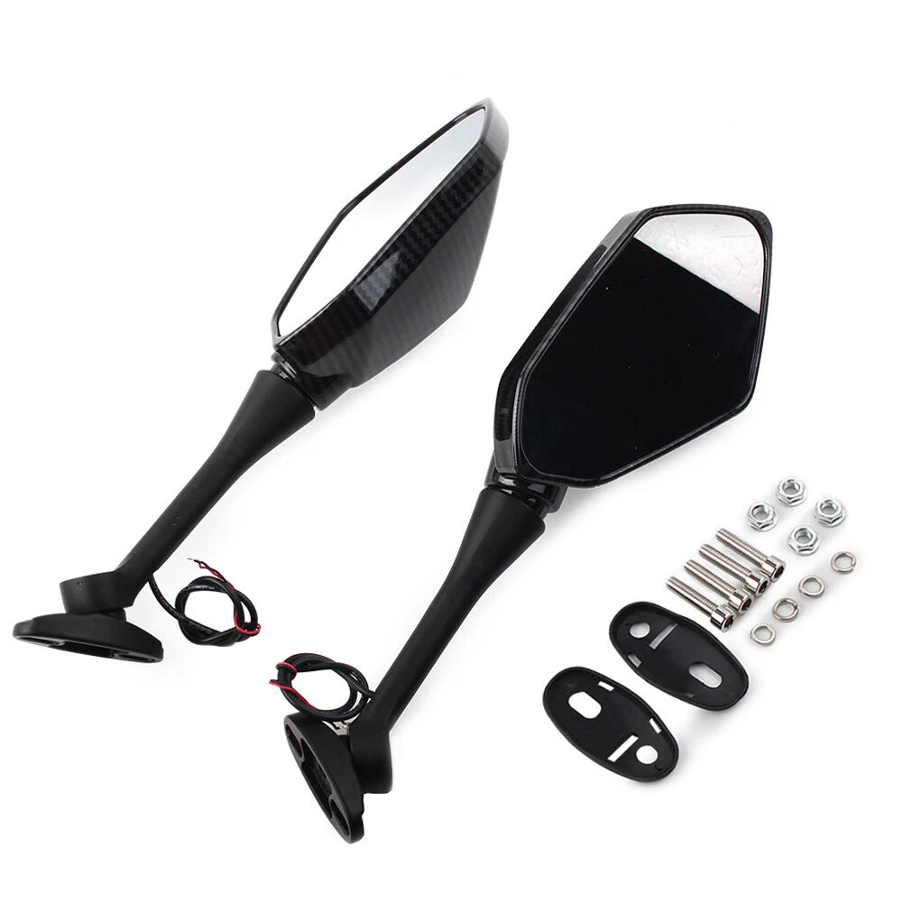 LED Turn Signal Side Mirrors for Honda CBR600RR CBR1000RR (2004–2007)