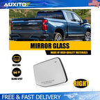Right Passenger Side Heated BSM Mirror Glass for Chevy Silverado 1500 (2019–2025)