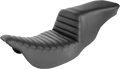 SADDLEMEN Tour Step-Up Seat Tuck-n-Roll Black for FL (2008–2024) 808-07B-191