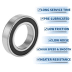 Deep Groove Ball Bearing 6008DDU for Scooter Skateboard Wheel (P0 40x68x15mm)