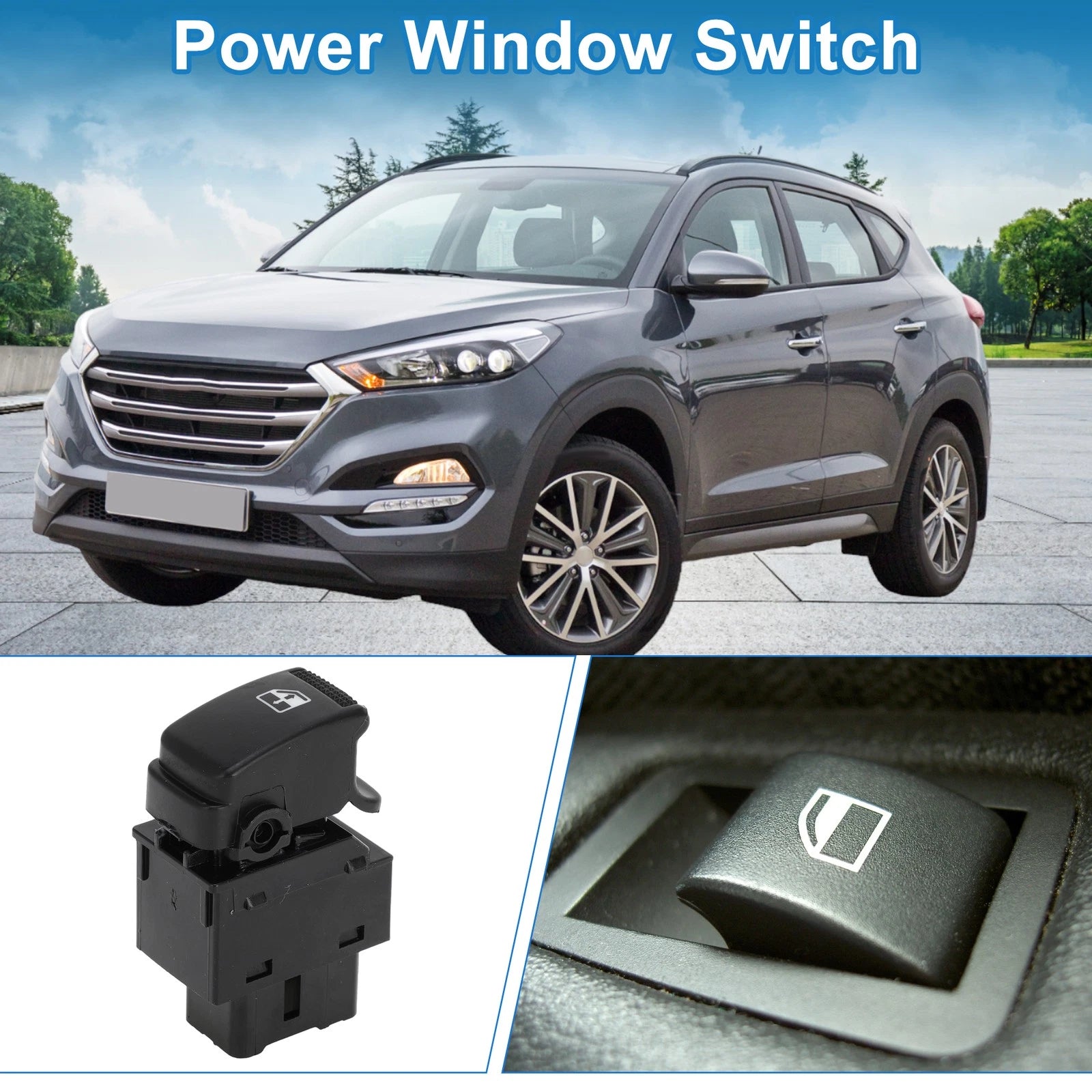 Power Window Switch for Hyundai (Passenger Side) (2010–2017)