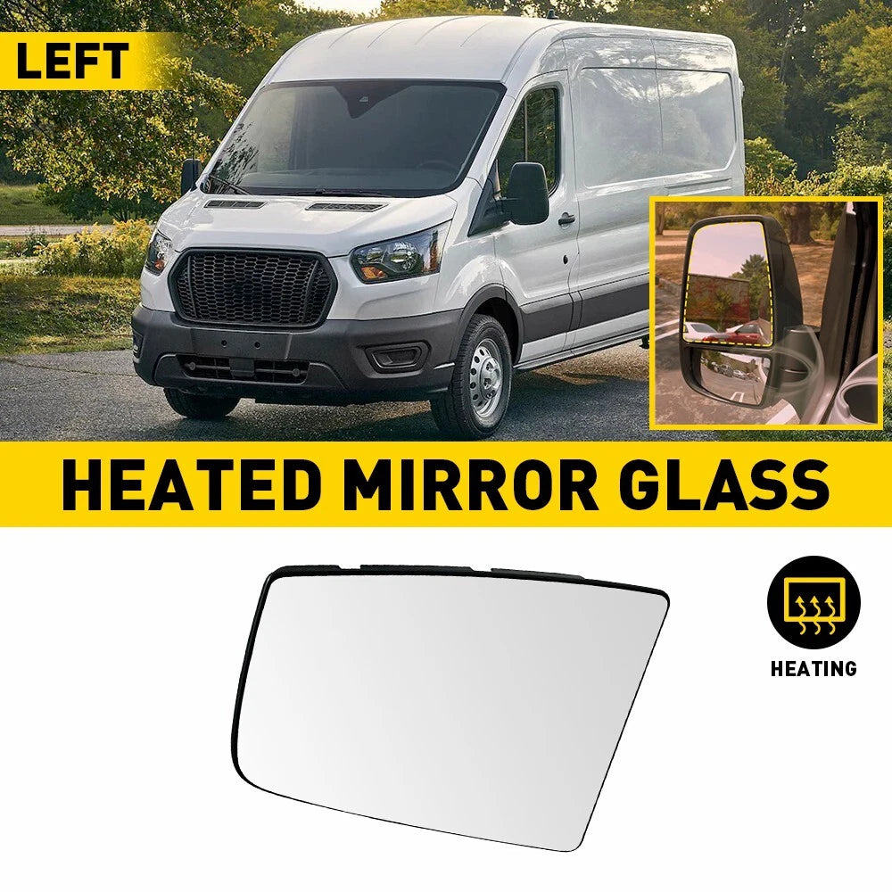 Upper Mirror Glass for Ford Transit-150 2015â2021 Driver Left Side