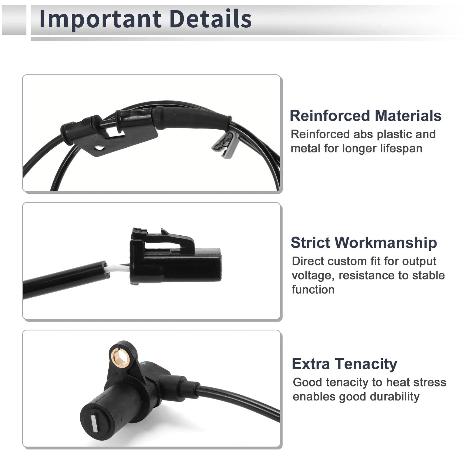 ABS Wheel Speed Sensor for Hyundai Elantra (No. 956702D050/956702D000)