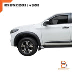 4" Front Matte Black OEM Style Fender Flares for MAZDA BT-50 (2021-2023)