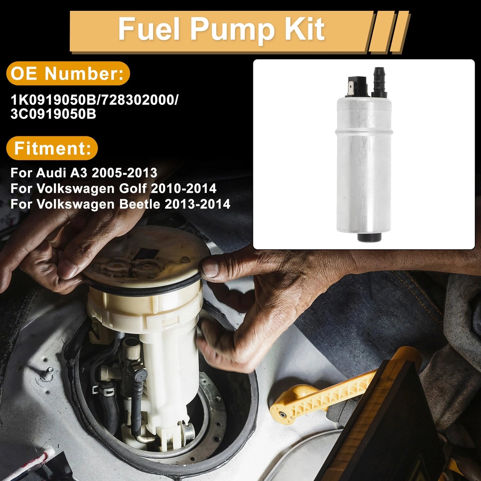 Fuel Pump Set for Audi A3 (2005–2013) Replaces 1K0919050B