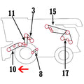 Feederhouse Variable Speed Belt for John Deere Combine 9660 (H203393)