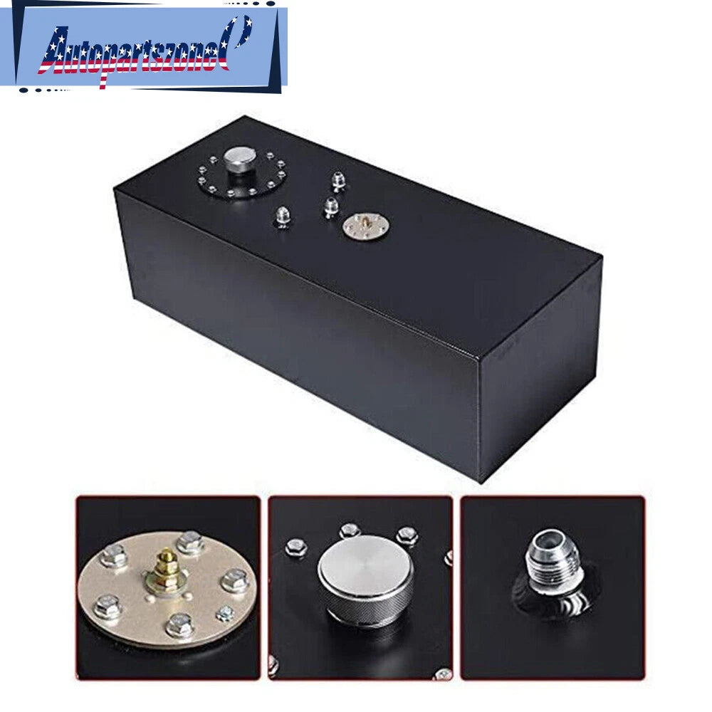 15 Gallon Aluminum Racing Fuel Cell Gas Tank & Cap & Level Sender for US Models