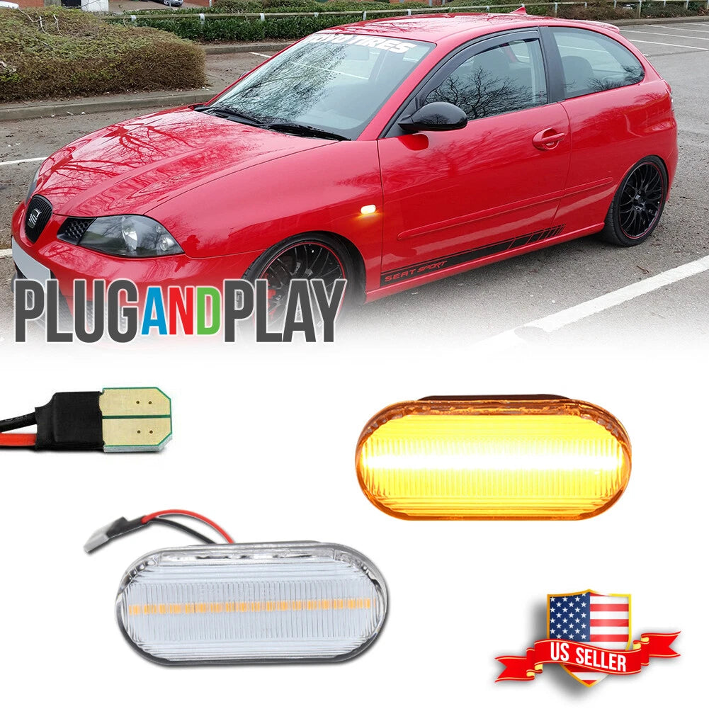 LED Side Marker Lights for VW MK4 Jetta GTI R32 Beetle (1999–2005)