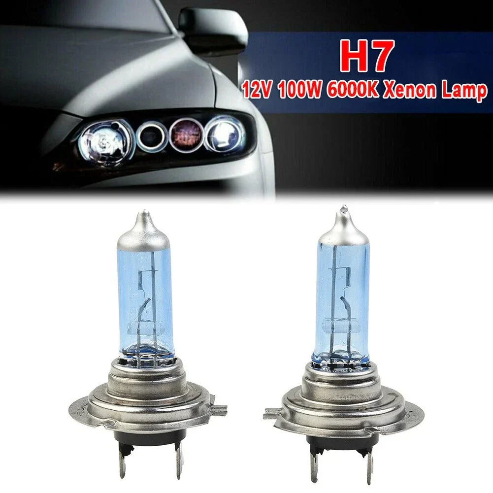 2 x H7 LED Light High Low Beam White 100W 8500K