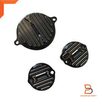 3 x Black Cam Gear Valve Cover Guards for Honda Monkey Z Grom MSX CT 125