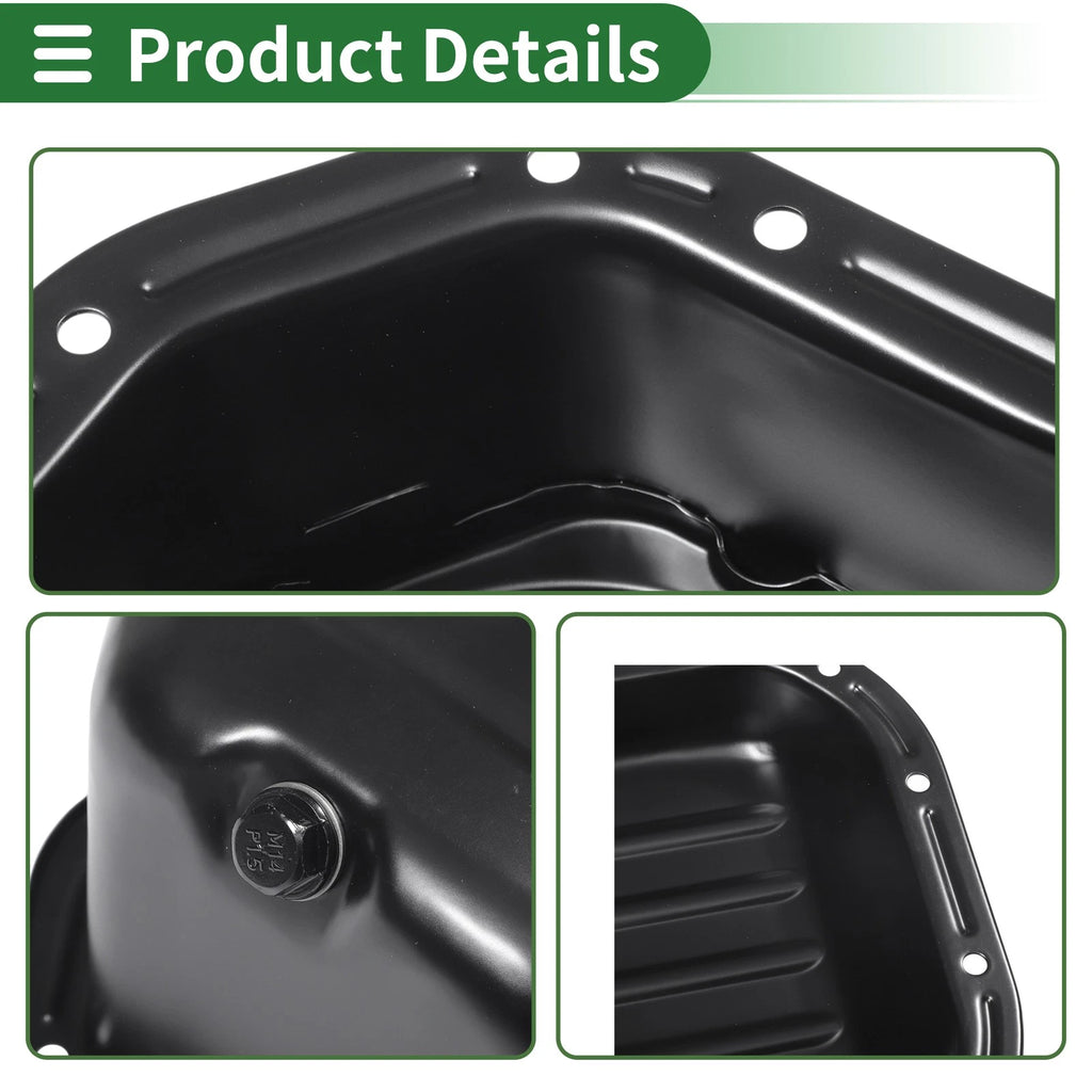 1 Pc Engine Oil Pan No.2151026010 for Hyundai Accent (1994–2000) Iron Black