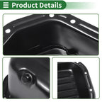 1 Pc Engine Oil Pan No.2151026010 for Hyundai Accent (1994–2000) Iron Black
