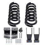 2" / 4" Drop Kit For Chevy GMC C1500 V8 1988-1998 Coil Springs Hanger Shackles
