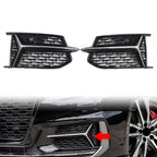 Set of 2 Chrome Front Fog Light Grille Covers for Audi A6 S6 C8 (2018–2024)