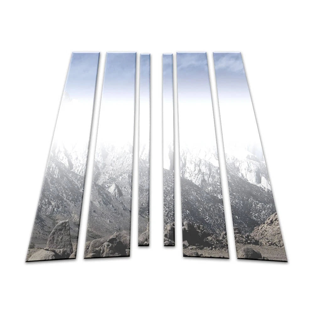 Chrome Pillar Post Covers 6pc Replacement for Mercedes GLK (2010–2015)