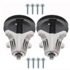 Set of 2 Spindle Assembly with Pulley for Troy Bilt MTD (Fits Various Models)