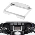 Chrome Deluxe Tri Line Stereo Trim Cover for Harley Touring FLH/T (2014–2024)