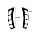 Glossy Black Fender Air Intake Covers for Infiniti FX35 QX70 (2003-2017)